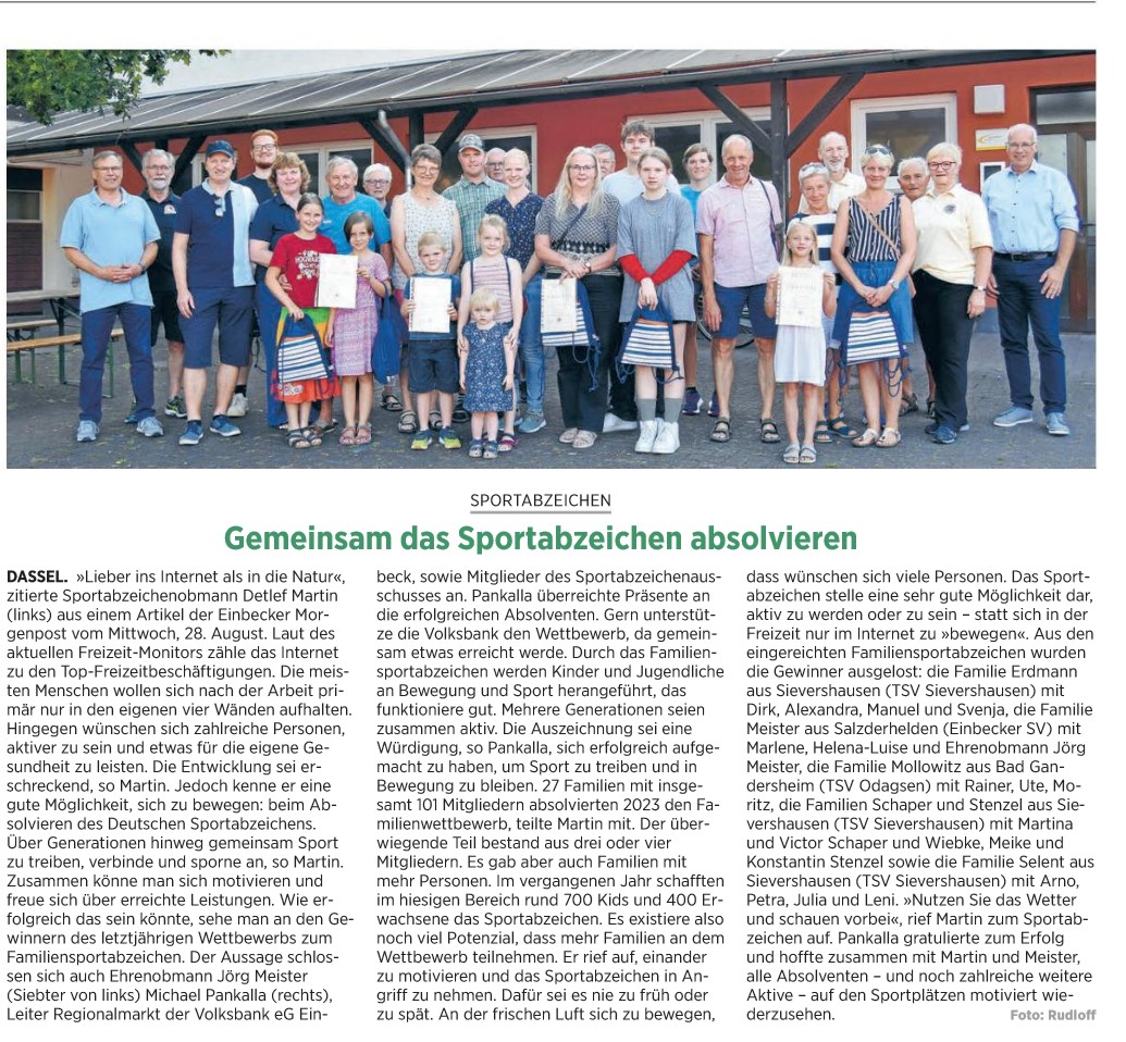 2024 09 08 Familie Mollowitz gewinnt beim Familien Sportabzeichen